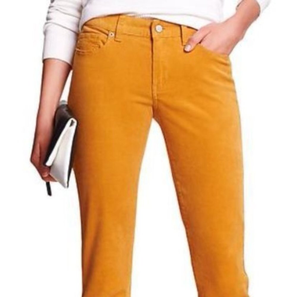Banana Republic Mustard Yellow Corduroy Pants 10P